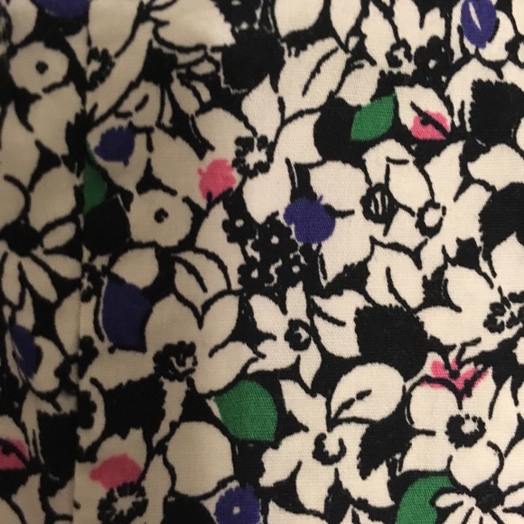 Talbots 6p cotton floral button down shirt - Picture 3 of 5